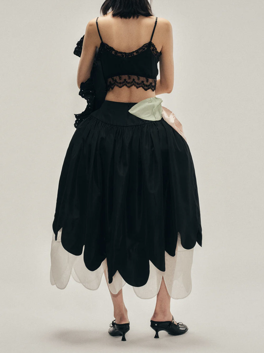 SIMONE ROCHA-LACE TRIM NEGLIGEE BRALETTE-
