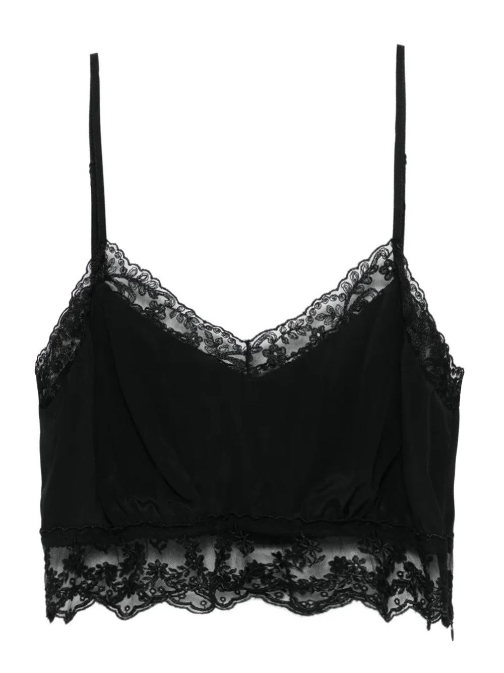 SIMONE ROCHA-LACE TRIM NEGLIGEE BRALETTE-