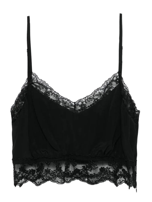SIMONE ROCHA-LACE TRIM NEGLIGEE BRALETTE-