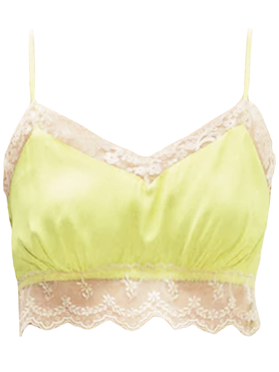 SIMONE ROCHA-LACE TRIM NEGLIGEE BRALETTE-