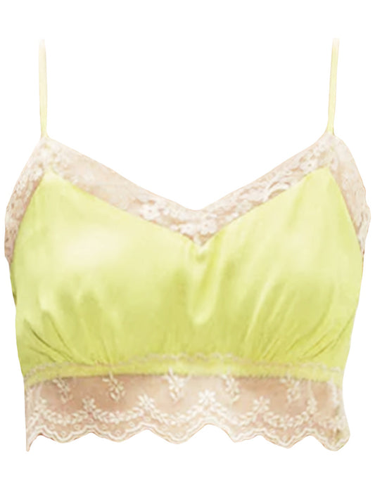 SIMONE ROCHA-LACE TRIM NEGLIGEE BRALETTE-