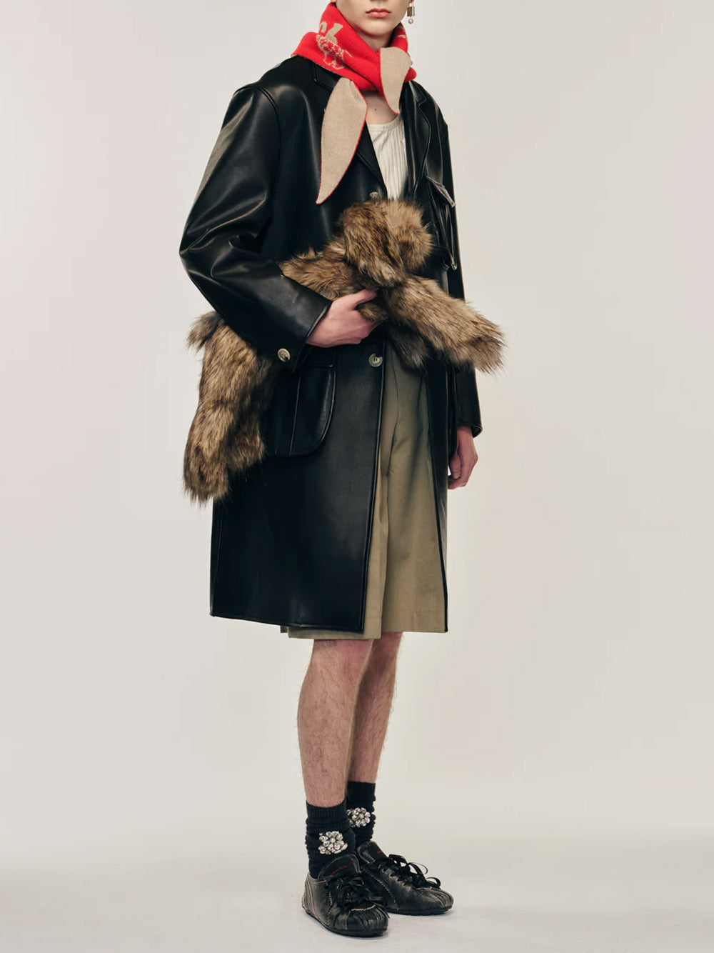 SIMONE ROCHA-MULTI POCKET CAR COAT-