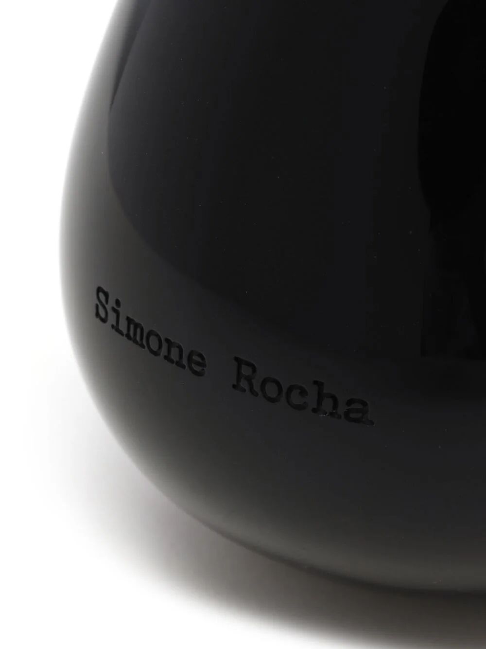 SIMONE ROCHA-NANO EGG BAG W/ LEATHER CROSSBODY-BAG143 0773 BLACK