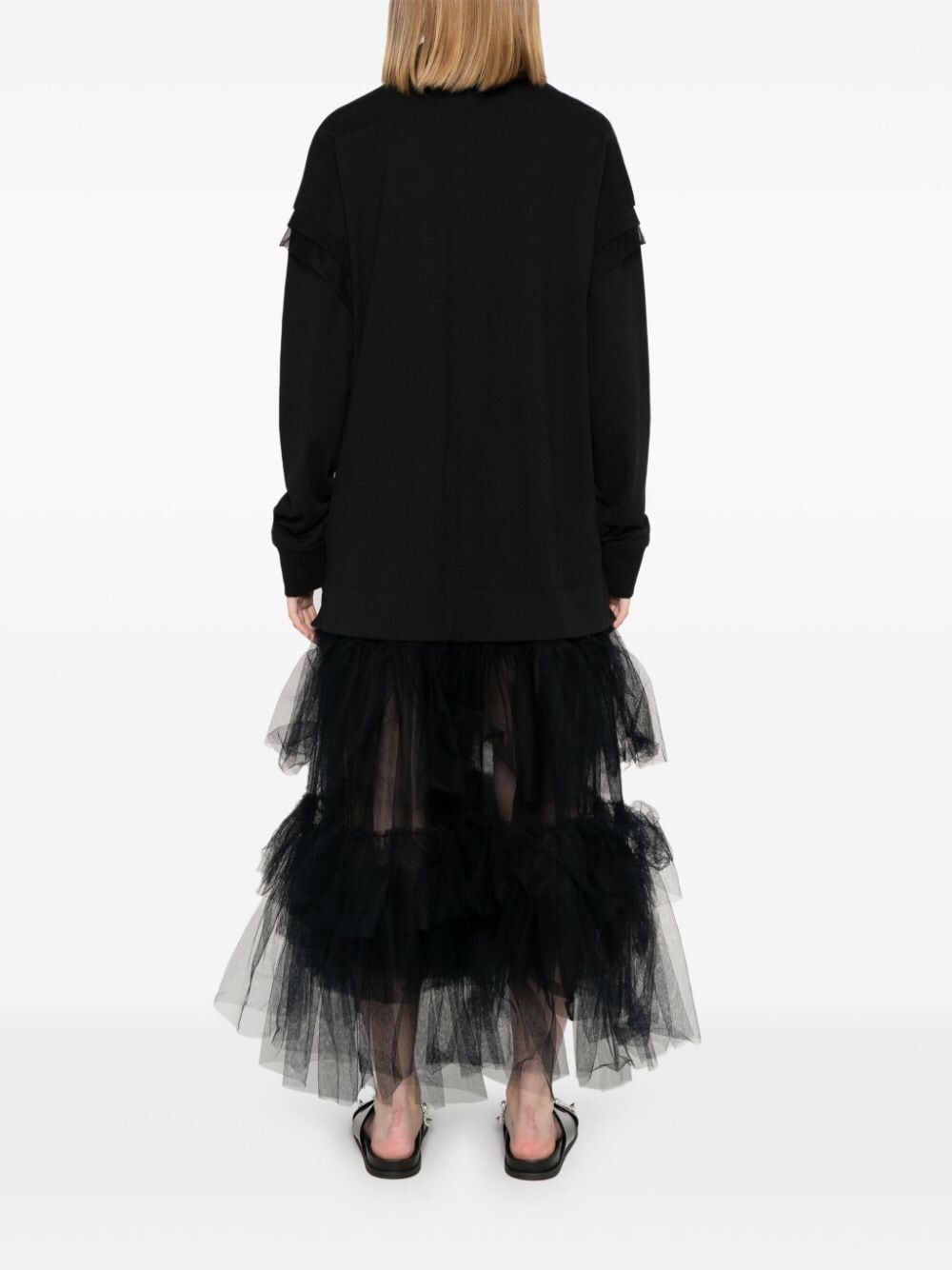 SIMONE ROCHA-OVERSIZED LONG SLEEVE POLO DRESS-