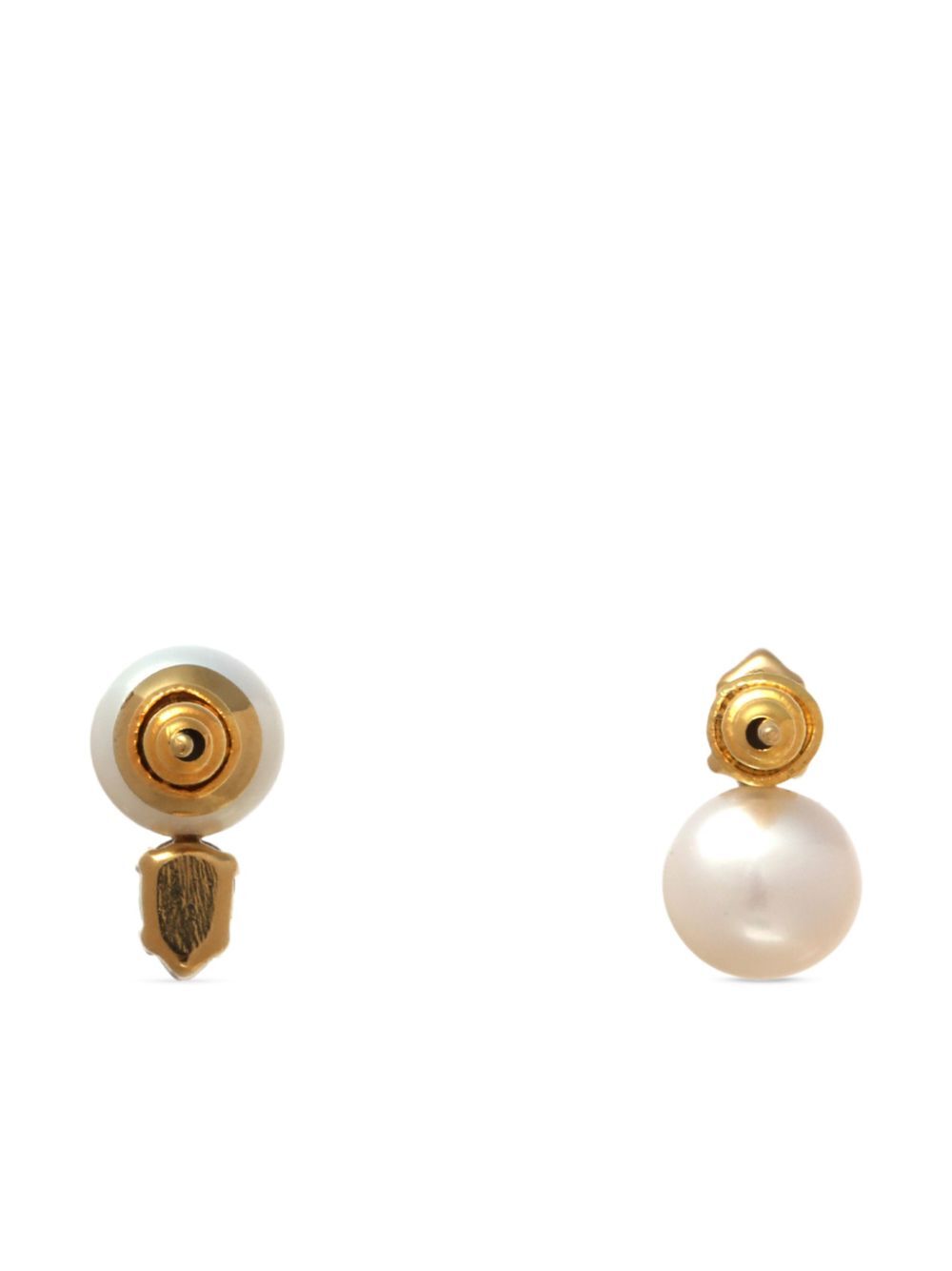 SIMONE ROCHA-PEARL & CRYSTAL DAGGER STUD EARRINGS-ERG501 0913 PEARL/CRYSTAL