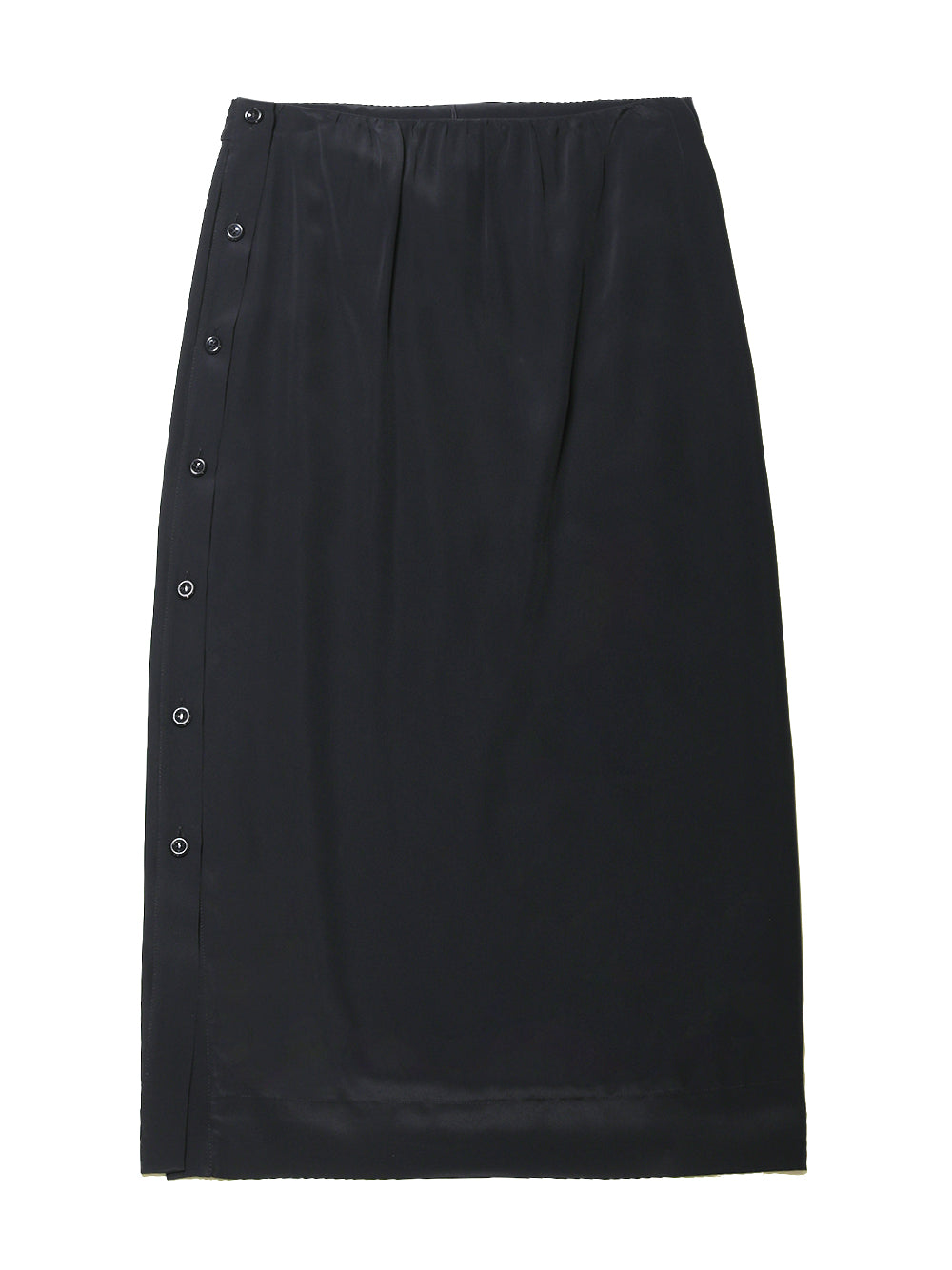 SIMONE ROCHA-PENCIL MIDI SKIRT WITH FEATHER TRIMMED RIBBON-
