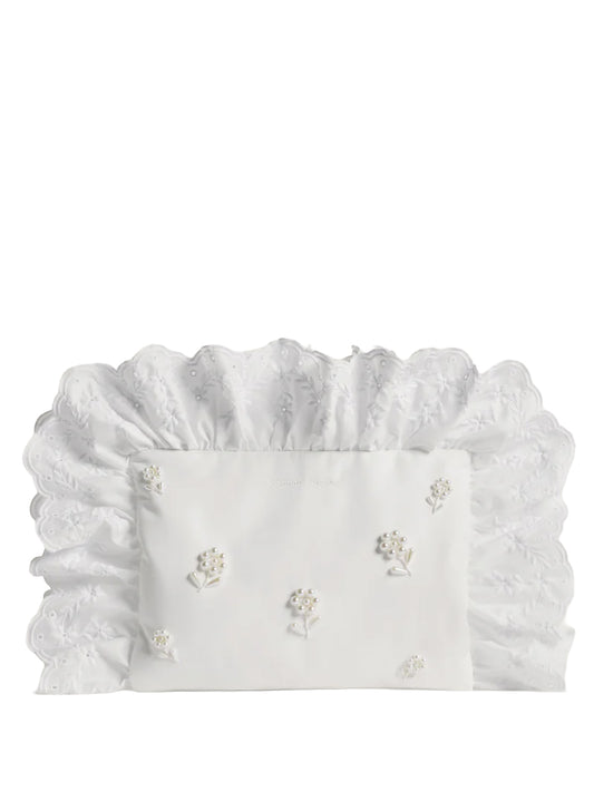 SIMONE ROCHA-PILLOWCASE CLUTCH BAG W/ EMB-