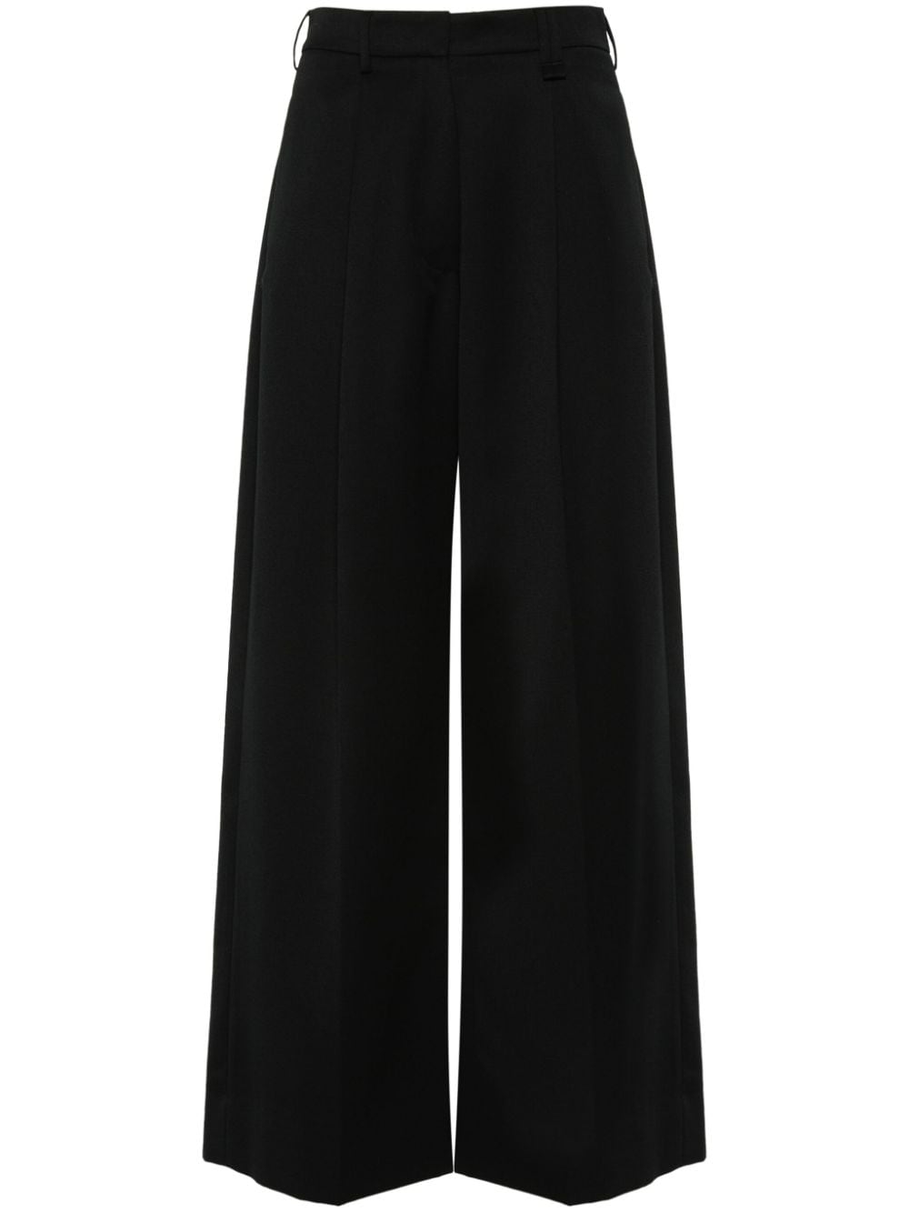 SIMONE ROCHA-PLEATED WIDE LEG TROUSERS-