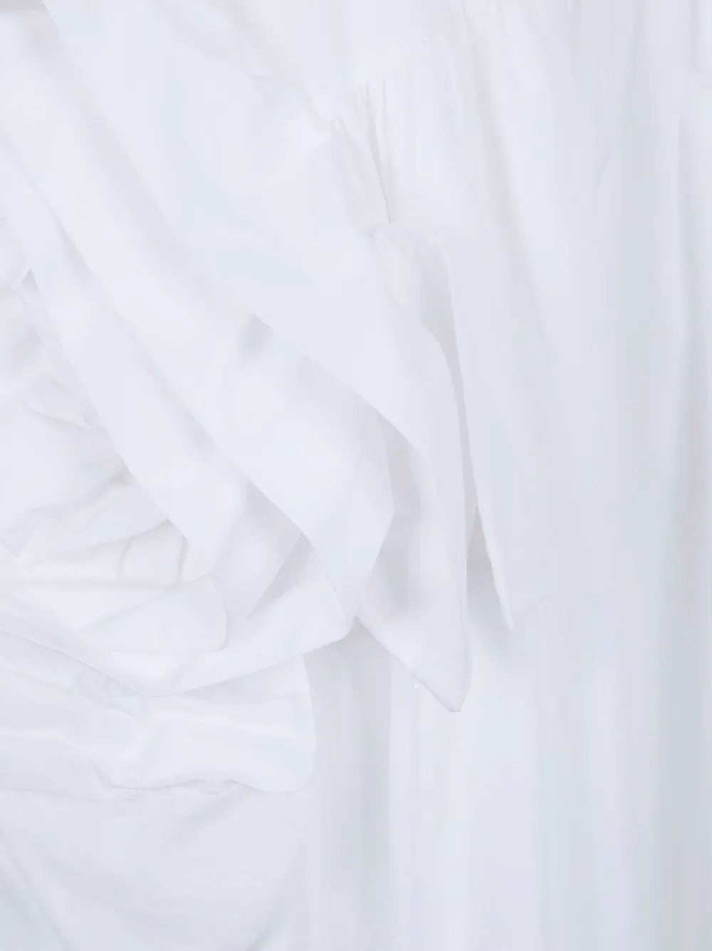 SIMONE ROCHA-PRESSED ROSETTE TAPERED BACK FLOUNCE DRESS-
