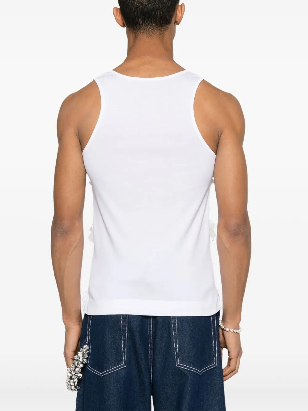 SIMONE ROCHA-RUFFLE FRILL TANK TOP-
