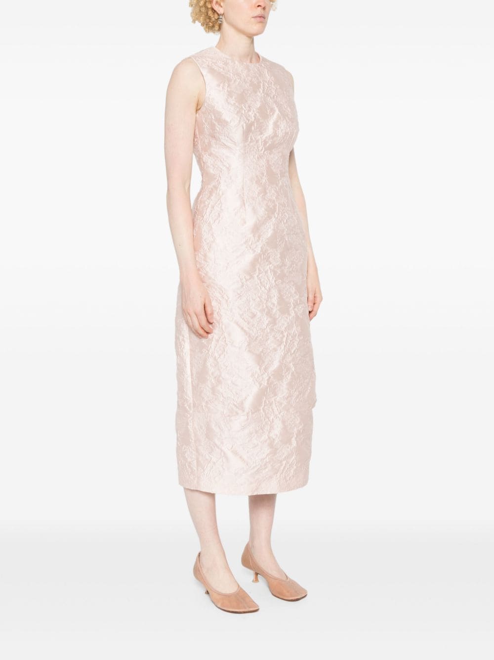 SIMONE ROCHA-SLEEVELESS STRAIGHT CUT DART DRESS-