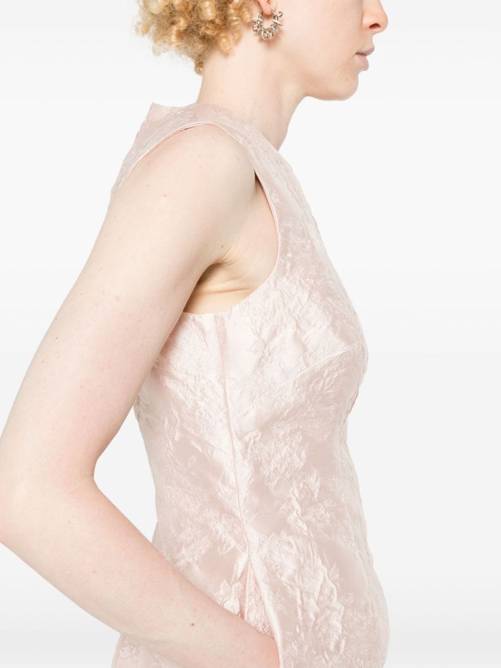 SIMONE ROCHA-SLEEVELESS STRAIGHT CUT DART DRESS-