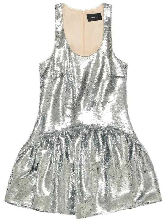 SIMONE ROCHA-TAPERED BACK PEPLUM MINI DRESS-
