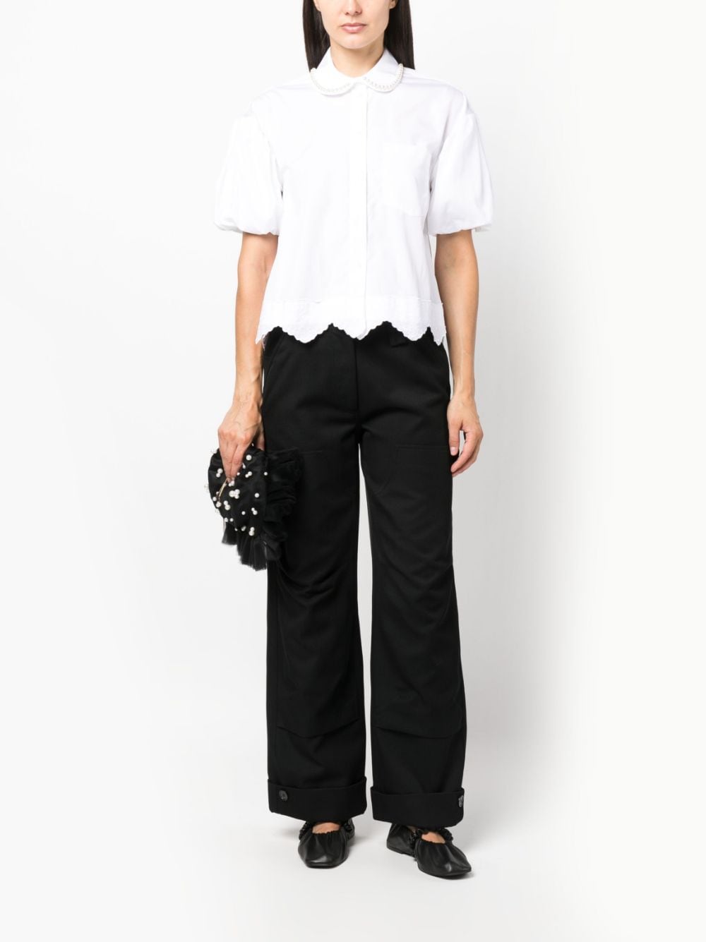 SIMONE ROCHA-WORKWEAR TROUSER-4084 0297 BLACK