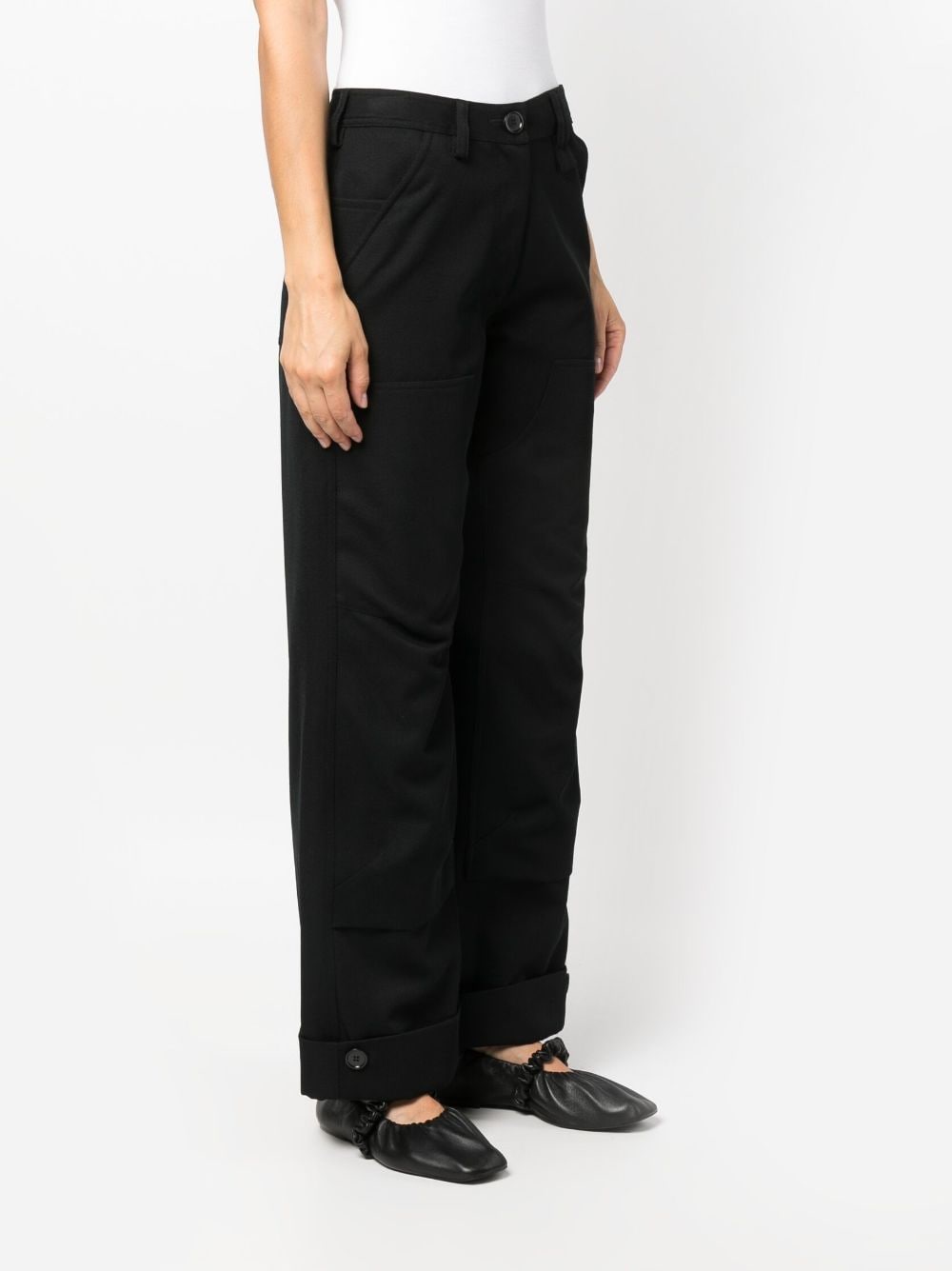 SIMONE ROCHA-WORKWEAR TROUSER-4084 0297 BLACK