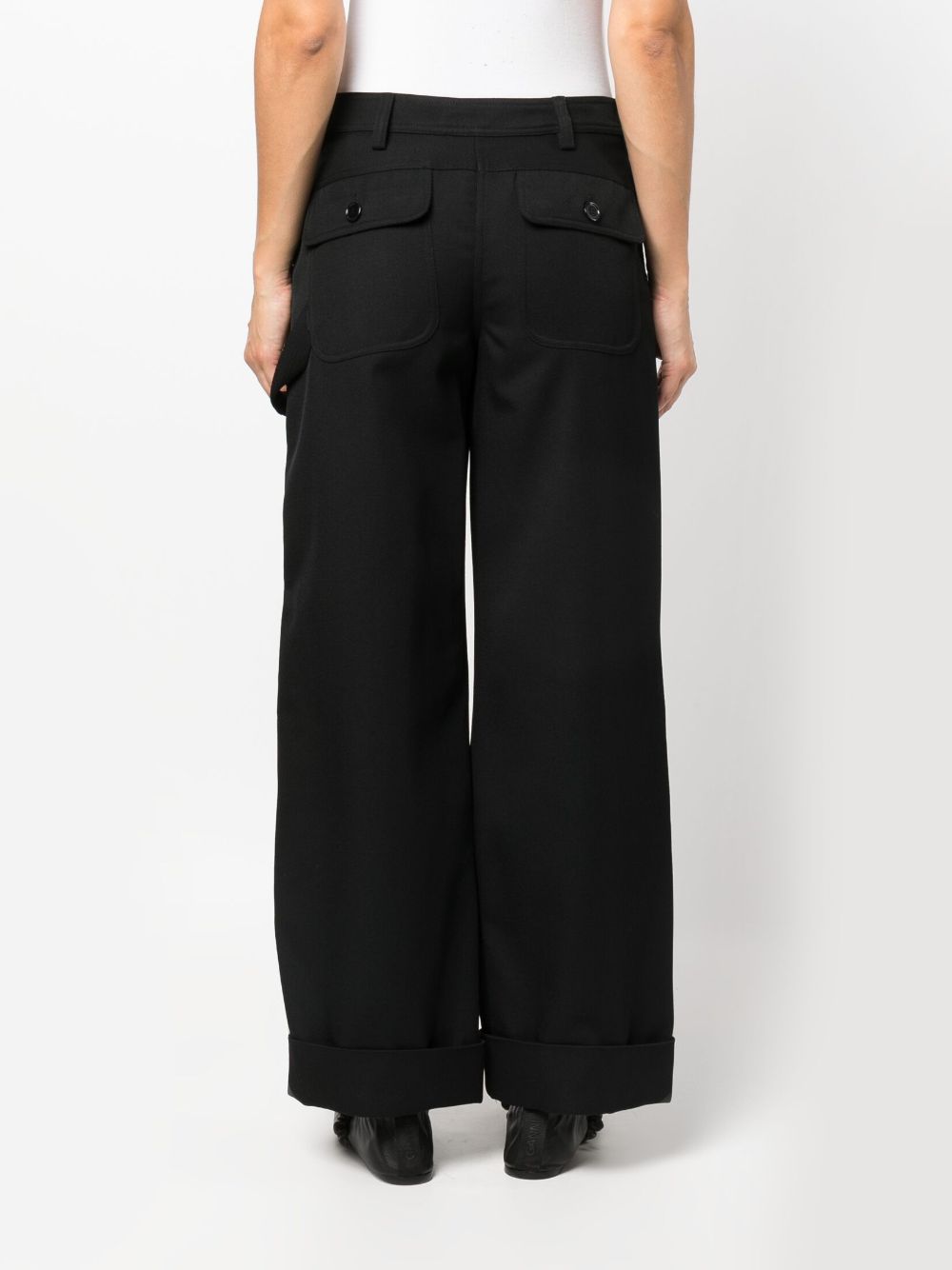 SIMONE ROCHA-WORKWEAR TROUSER-4084 0297 BLACK