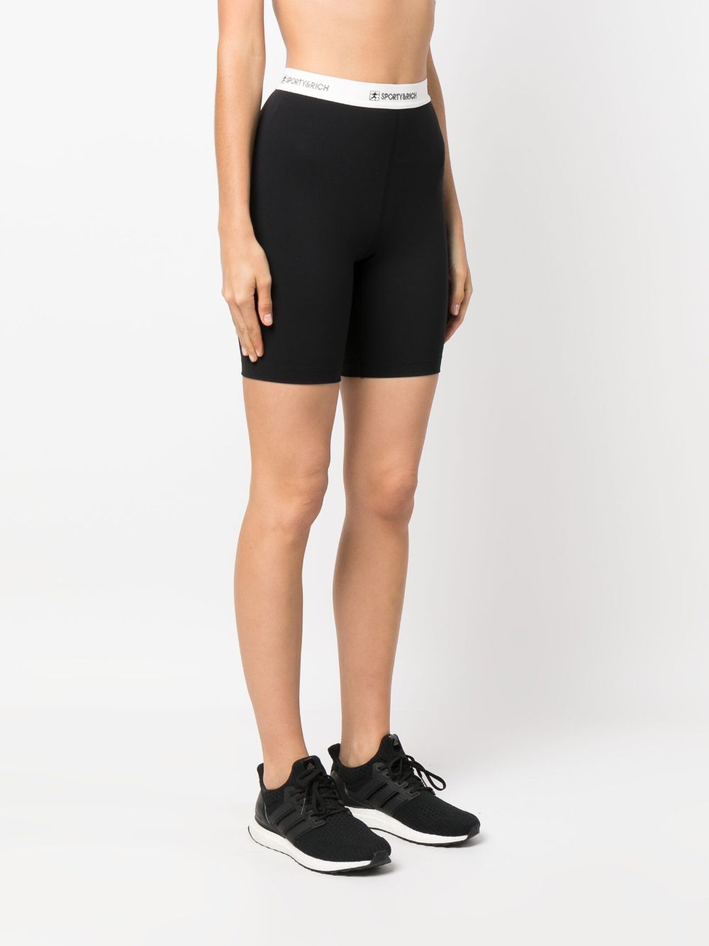 SPORTY & RICH-80S Runner Biker Short-SH835BK BLACK