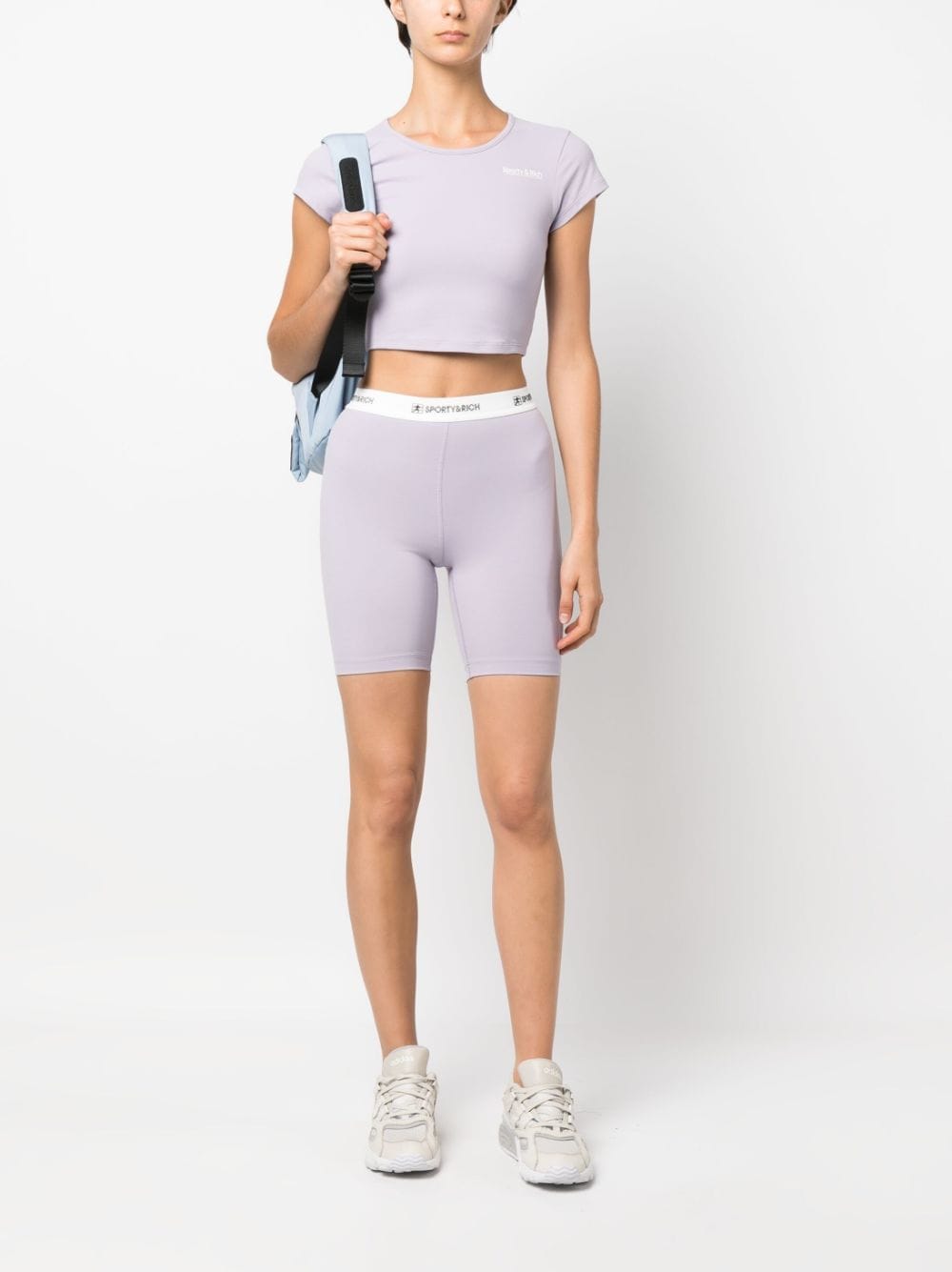 SPORTY & RICH-80S Runner Biker Short-SH835LI LILAC