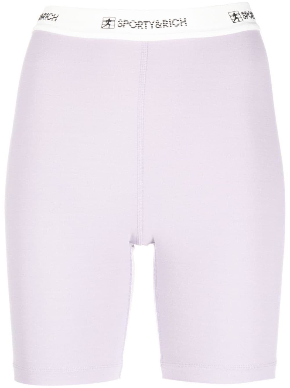 SPORTY & RICH-80S Runner Biker Short-SH835LI LILAC