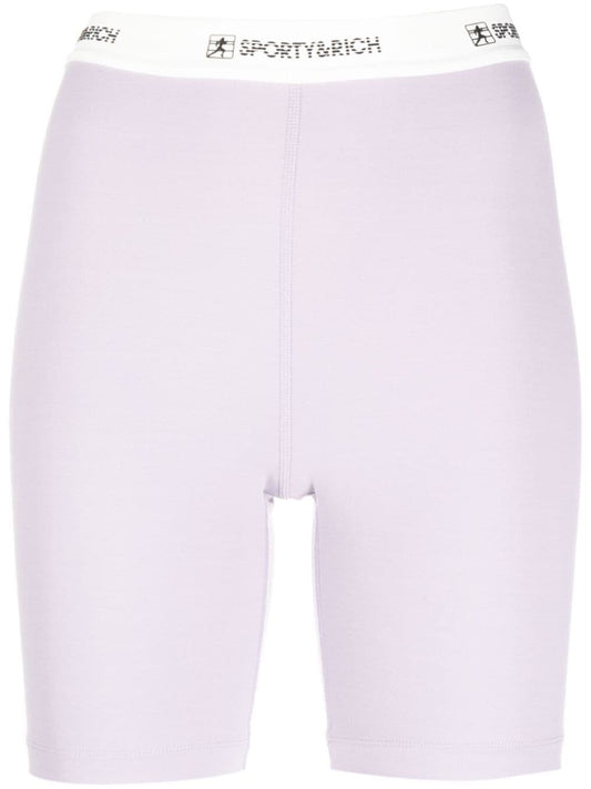 SPORTY & RICH-80S Runner Biker Short-SH835LI LILAC