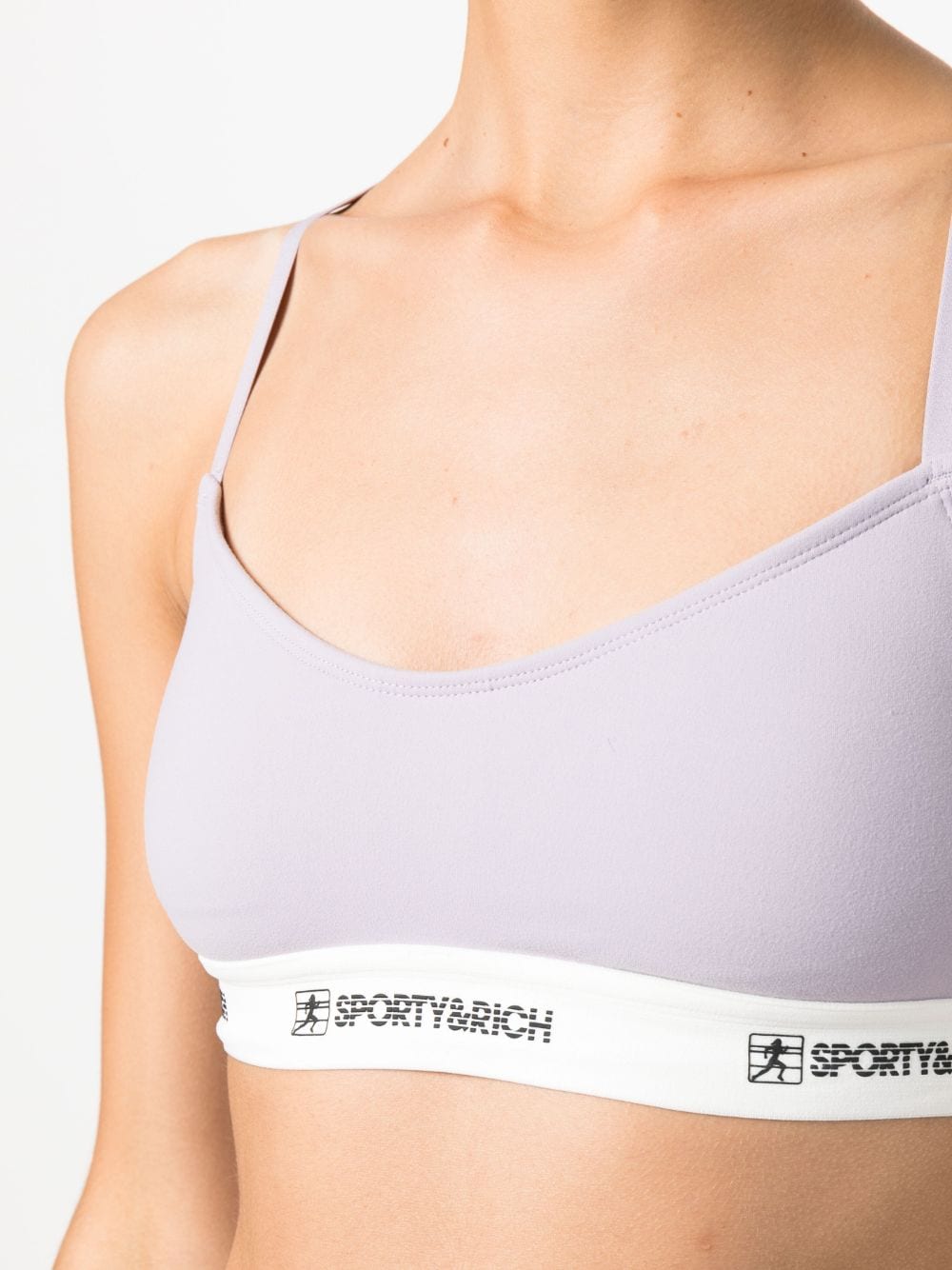 SPORTY & RICH-80S Runner Sports Bralette-BR831LI LILAC