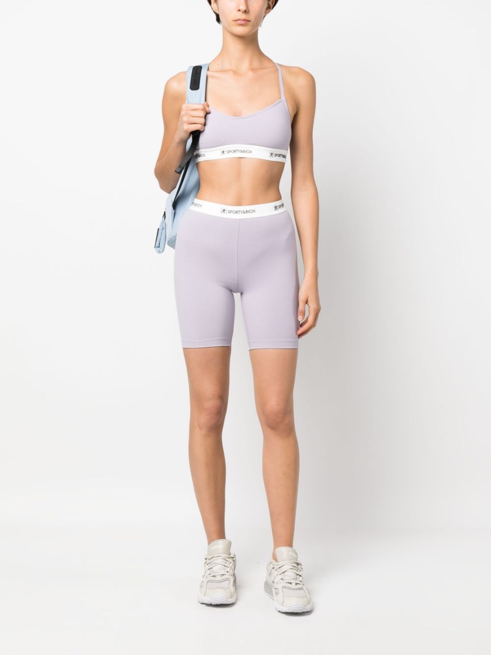 SPORTY & RICH-80S Runner Sports Bralette-BR831LI LILAC