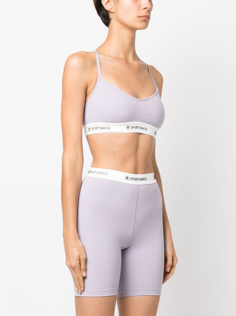 SPORTY & RICH-80S Runner Sports Bralette-BR831LI LILAC