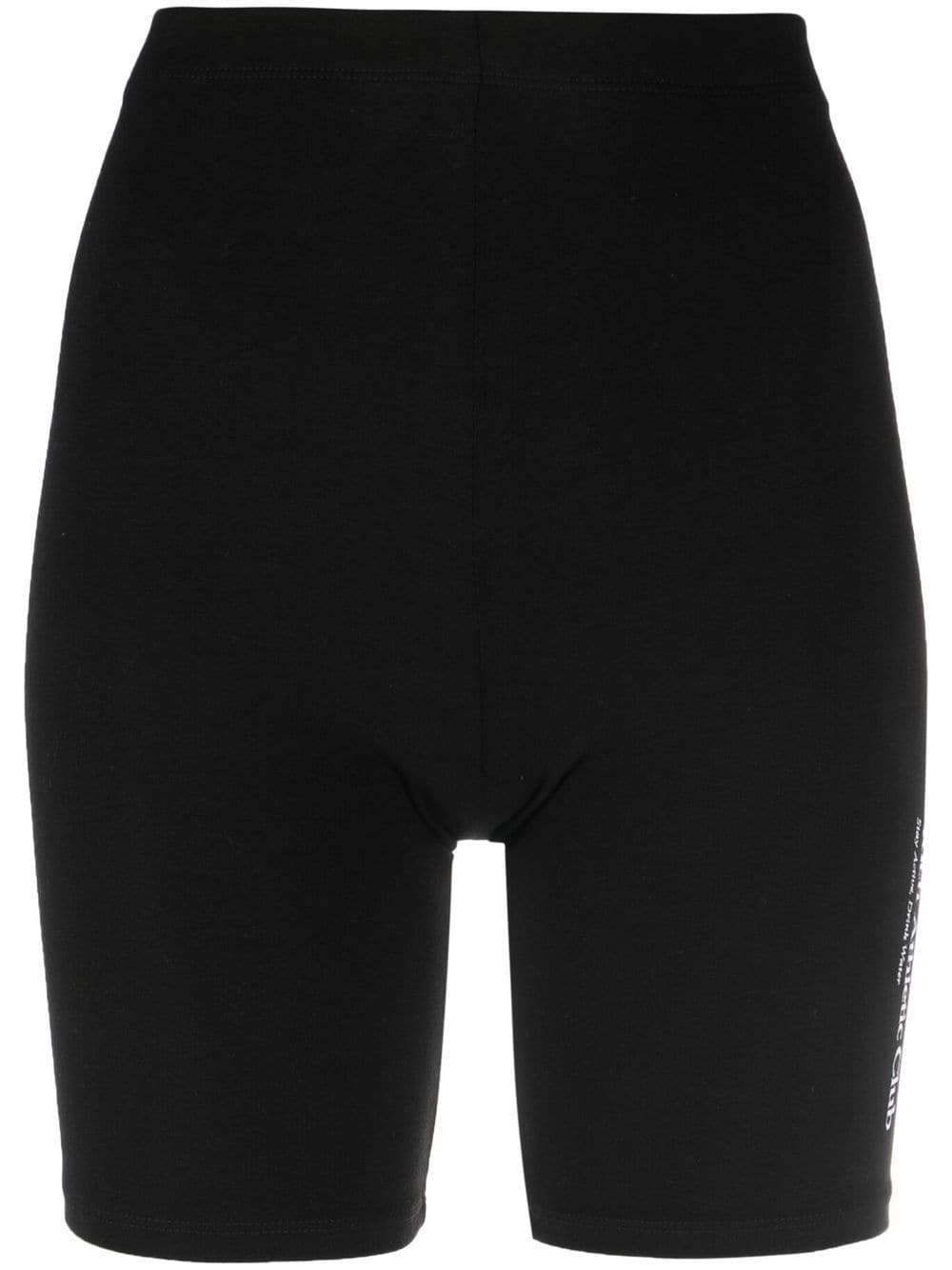 SPORTY & RICH-Athletic Club Biker Short-SH651BK BLACK