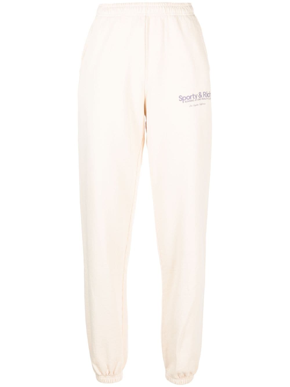 SPORTY & RICH-Club Sweatpant-SW851CR CREAM/FADED LILAC