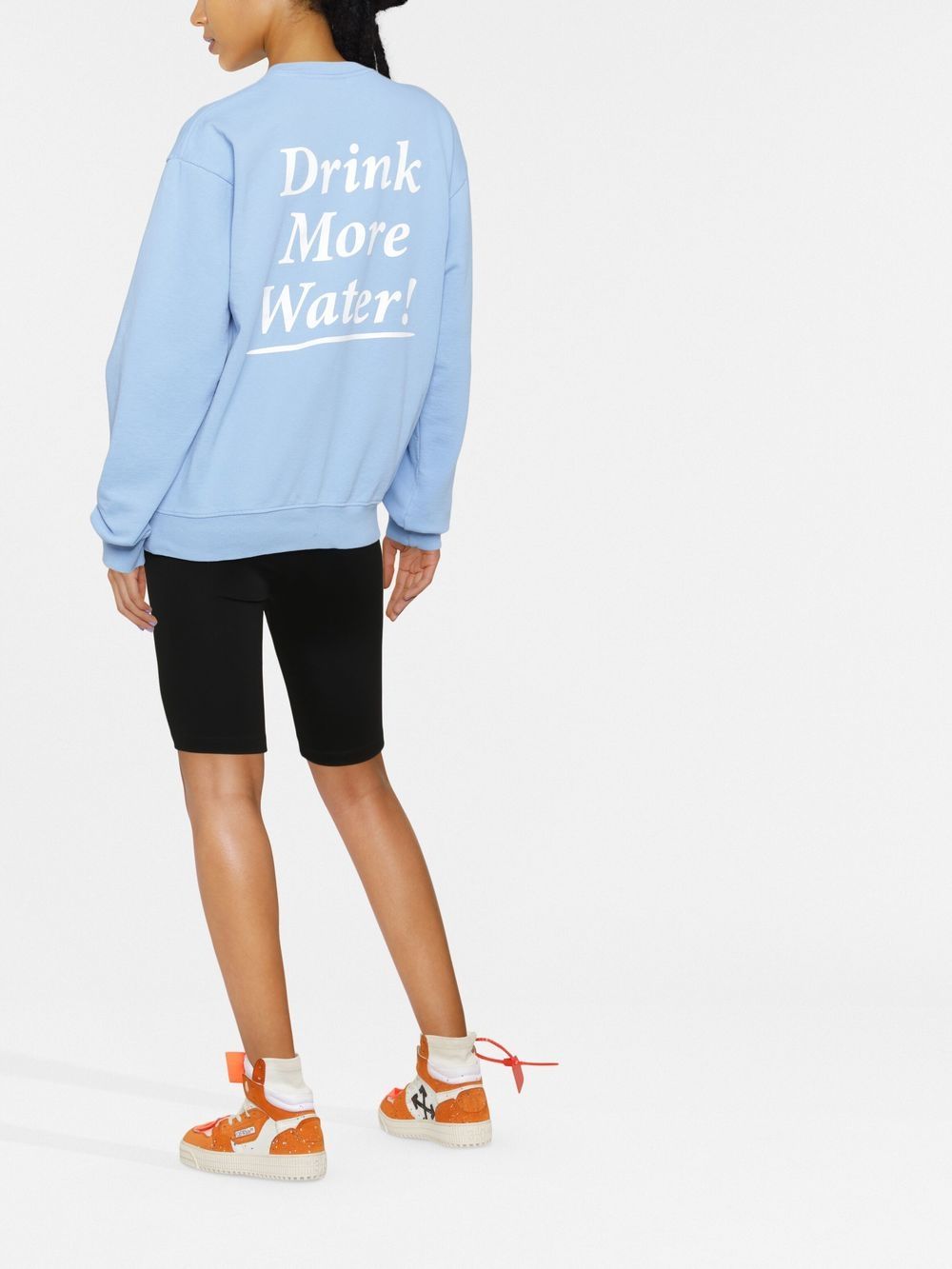 SPORTY & RICH-Drink more water crewneck-CR472PW PERIWINKLE