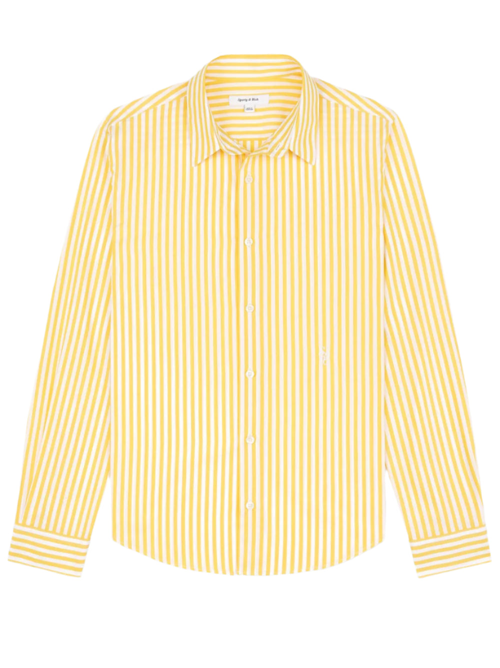 SPORTY & RICH-Embroidered Button Down Shirt-