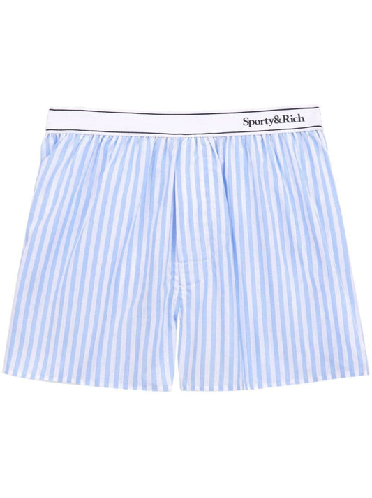 SPORTY & RICH-Serif Logo Boxer Shorts-