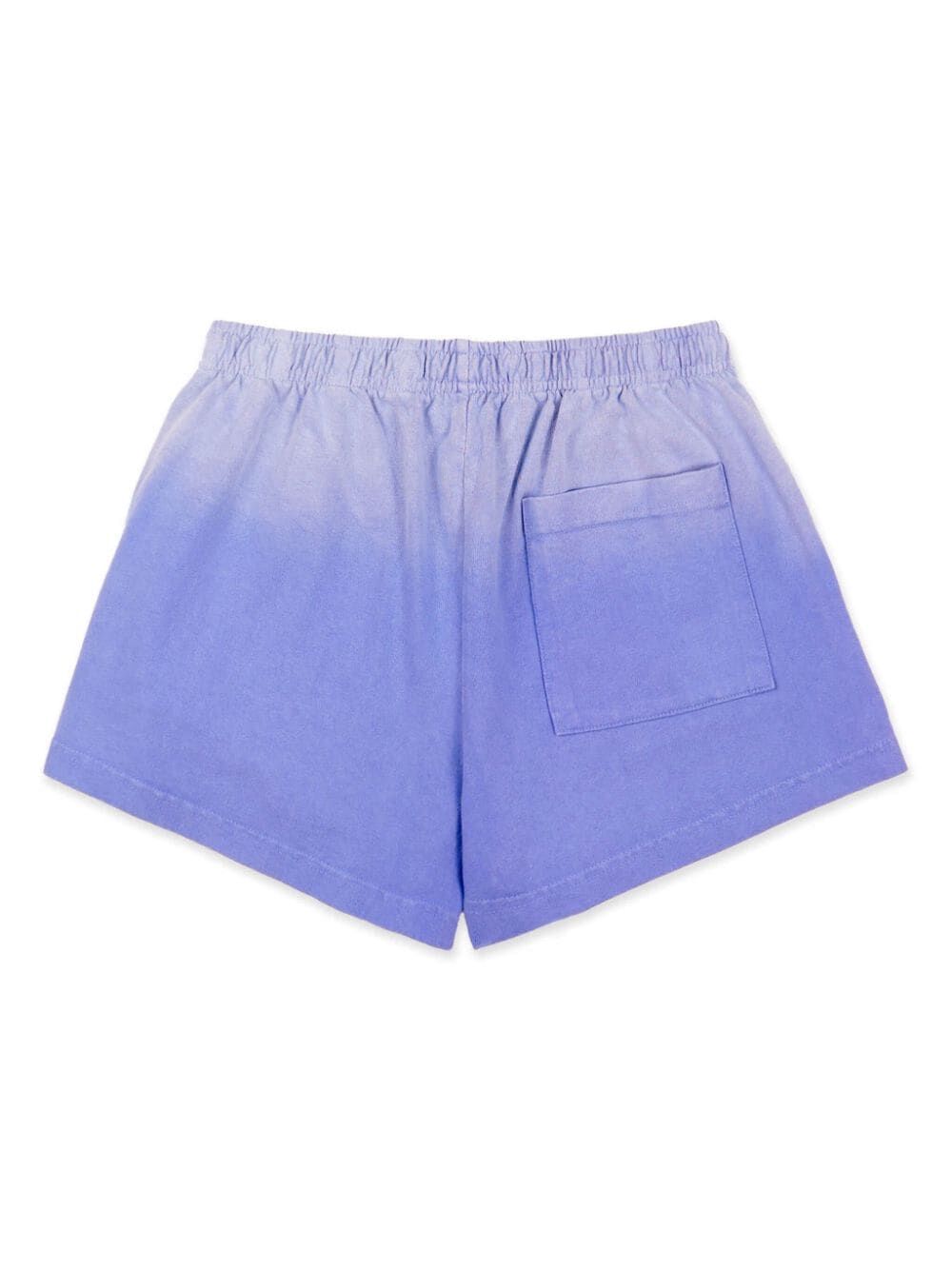 SPORTY & RICH-Serif Logo Embroidered Disco Shorts-