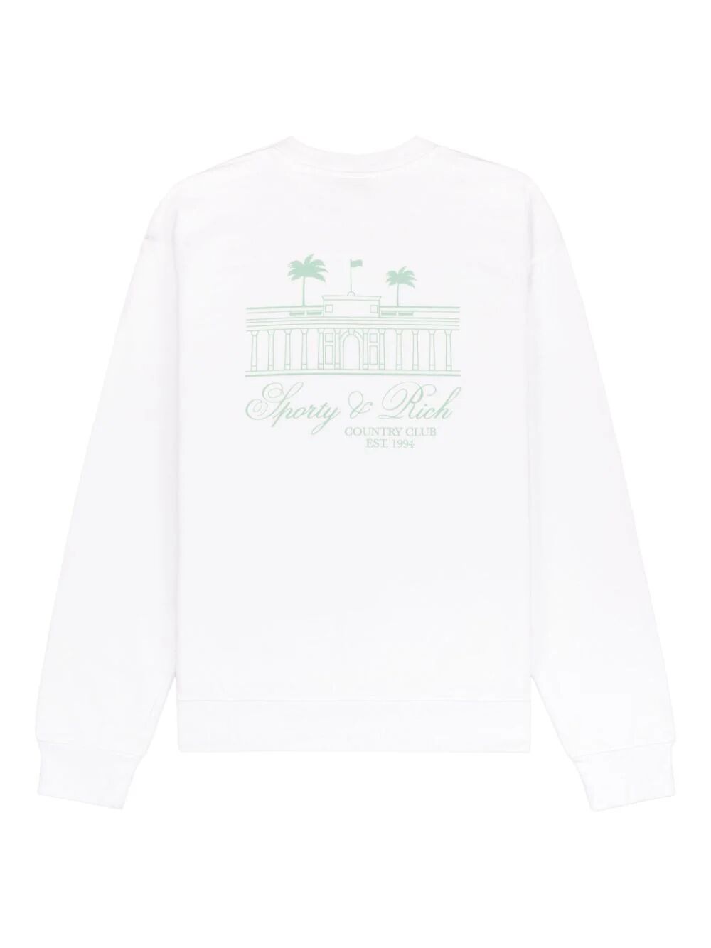 SPORTY & RICH-Villa Crewneck-CR864WH WHITE