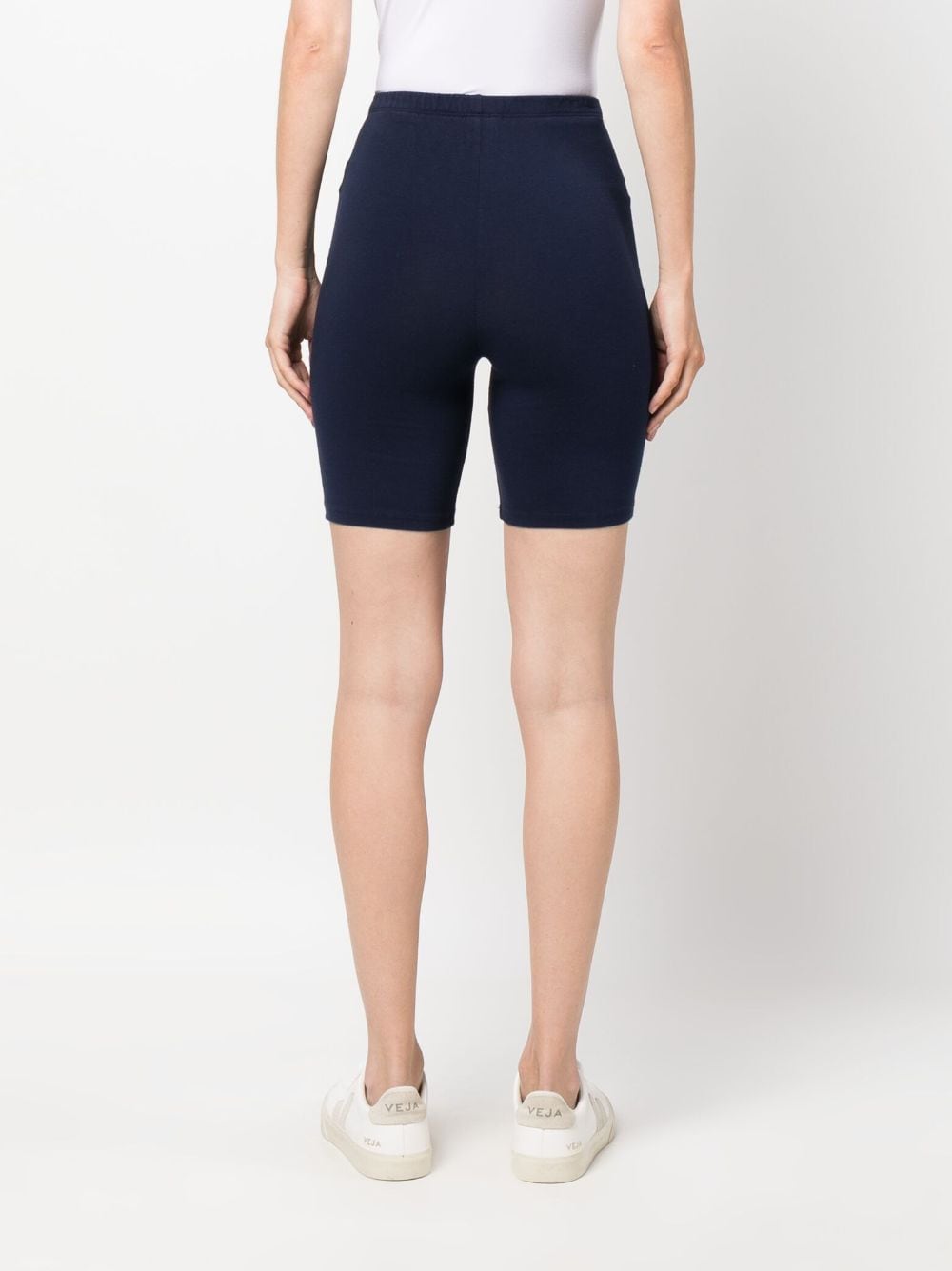 SPORTY & RICH-Wellness Biker Short-SH851NA NAVY/WHITE