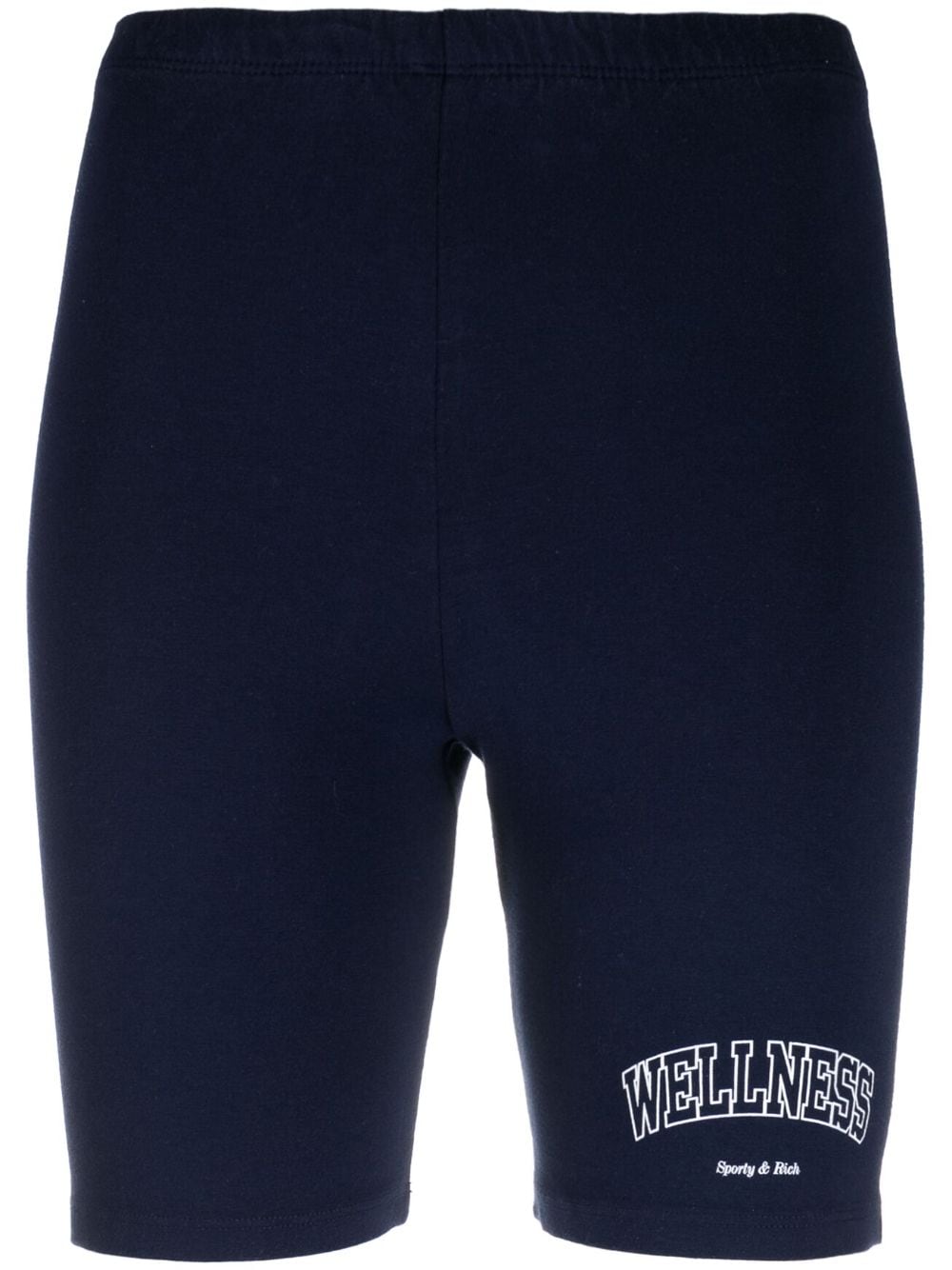 SPORTY & RICH-Wellness Biker Short-SH851NA NAVY/WHITE