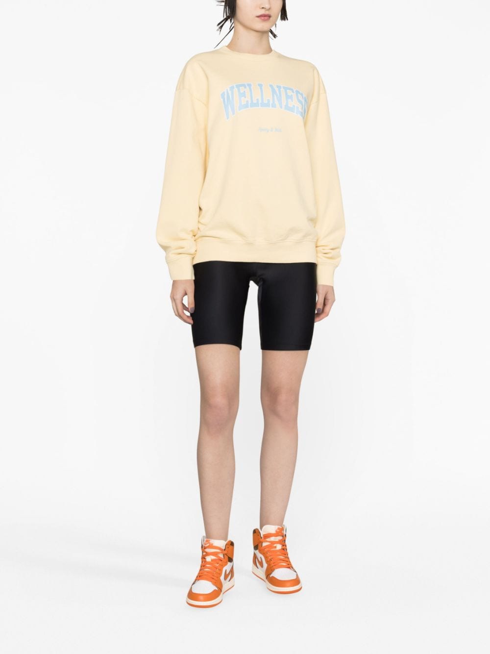 SPORTY & RICH-Wellness Ivy Crewneck-CR847AL ALMOND/H2O