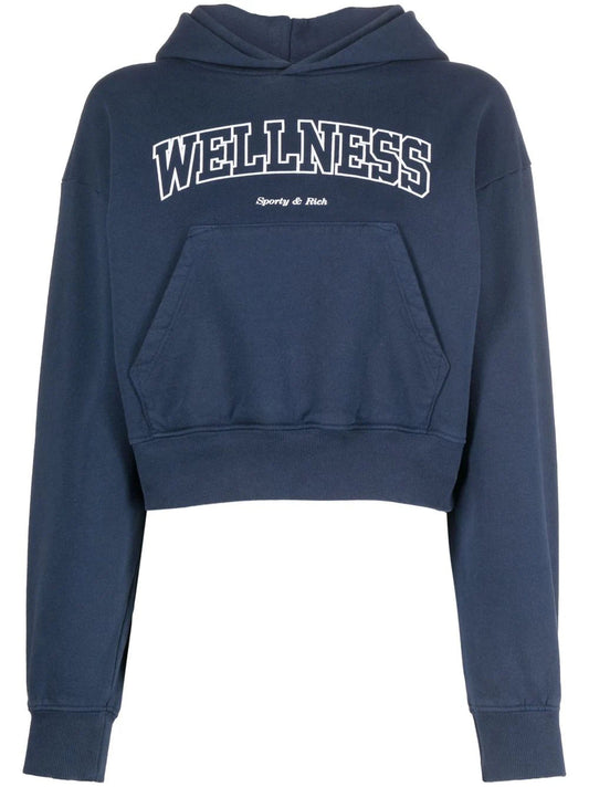 SPORTY & RICH-Wellness Ivy Cropped Hoodie-