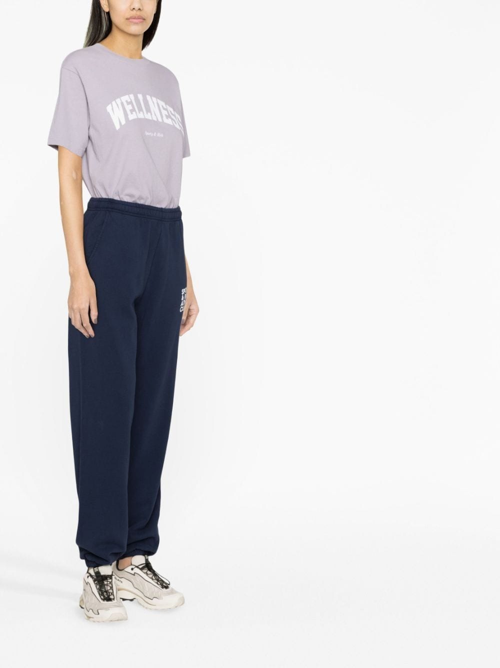 SPORTY & RICH-Wellness Ivy T Shirt Faded-TS835LI LILAC