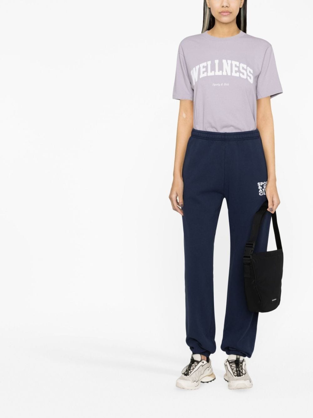 SPORTY & RICH-Wellness Ivy T Shirt Faded-TS835LI LILAC