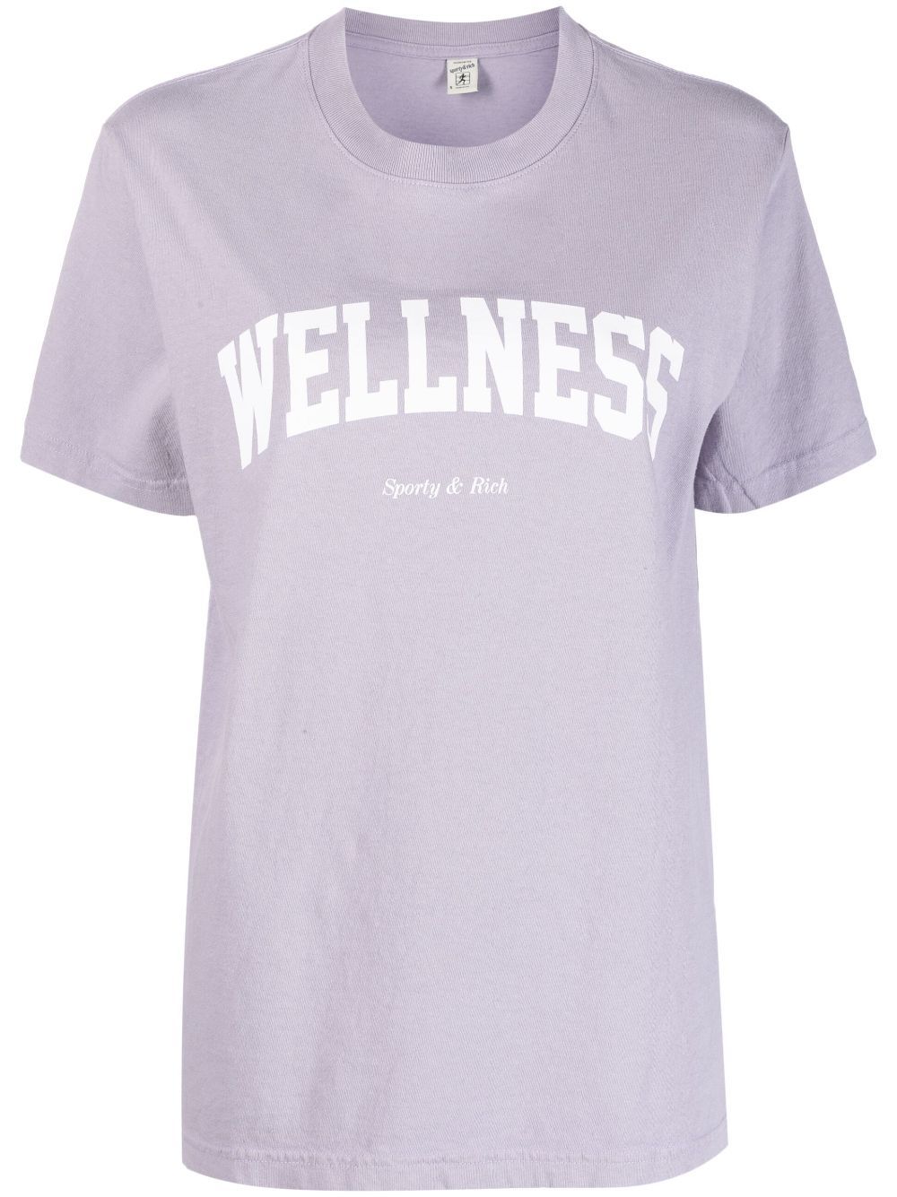 SPORTY & RICH-Wellness Ivy T Shirt Faded-TS835LI LILAC
