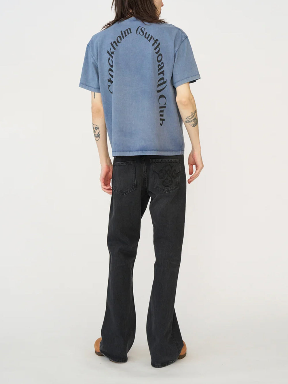 STOCKHOLM SURFBOARD CLUB-Box Tee Back Logo-