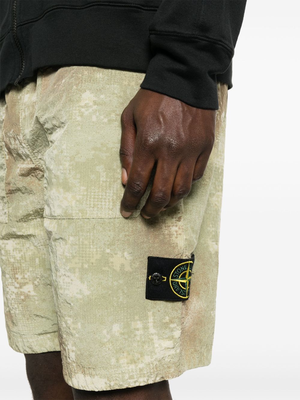 STONE ISLAND-BERMUDA SHORTS-