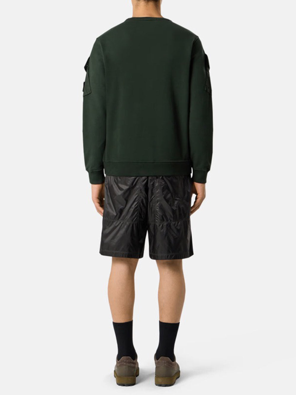 STONE ISLAND-BRUSHED ORGANIC COTTON FLEECE-