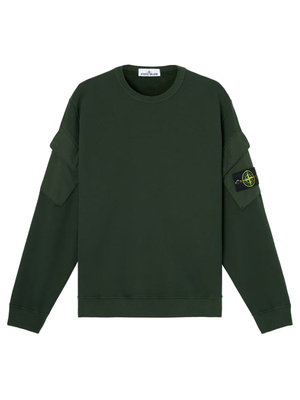 STONE ISLAND-BRUSHED ORGANIC COTTON FLEECE-