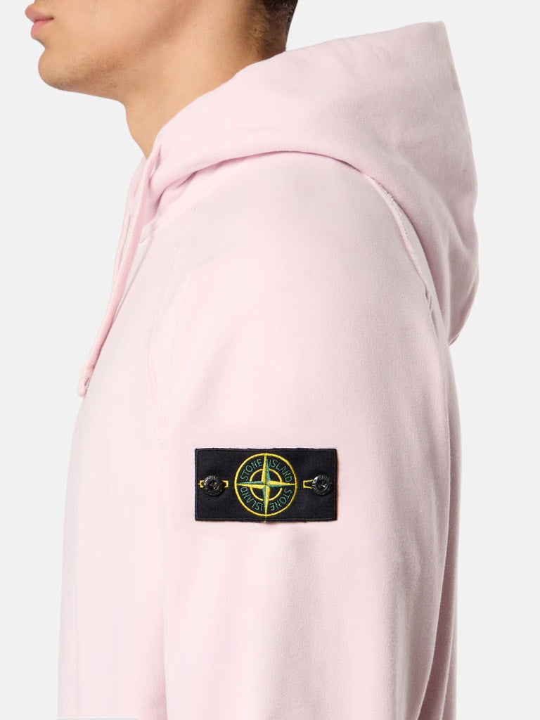 STONE ISLAND-BRUSHED ORGANIC COTTON FLEECE-