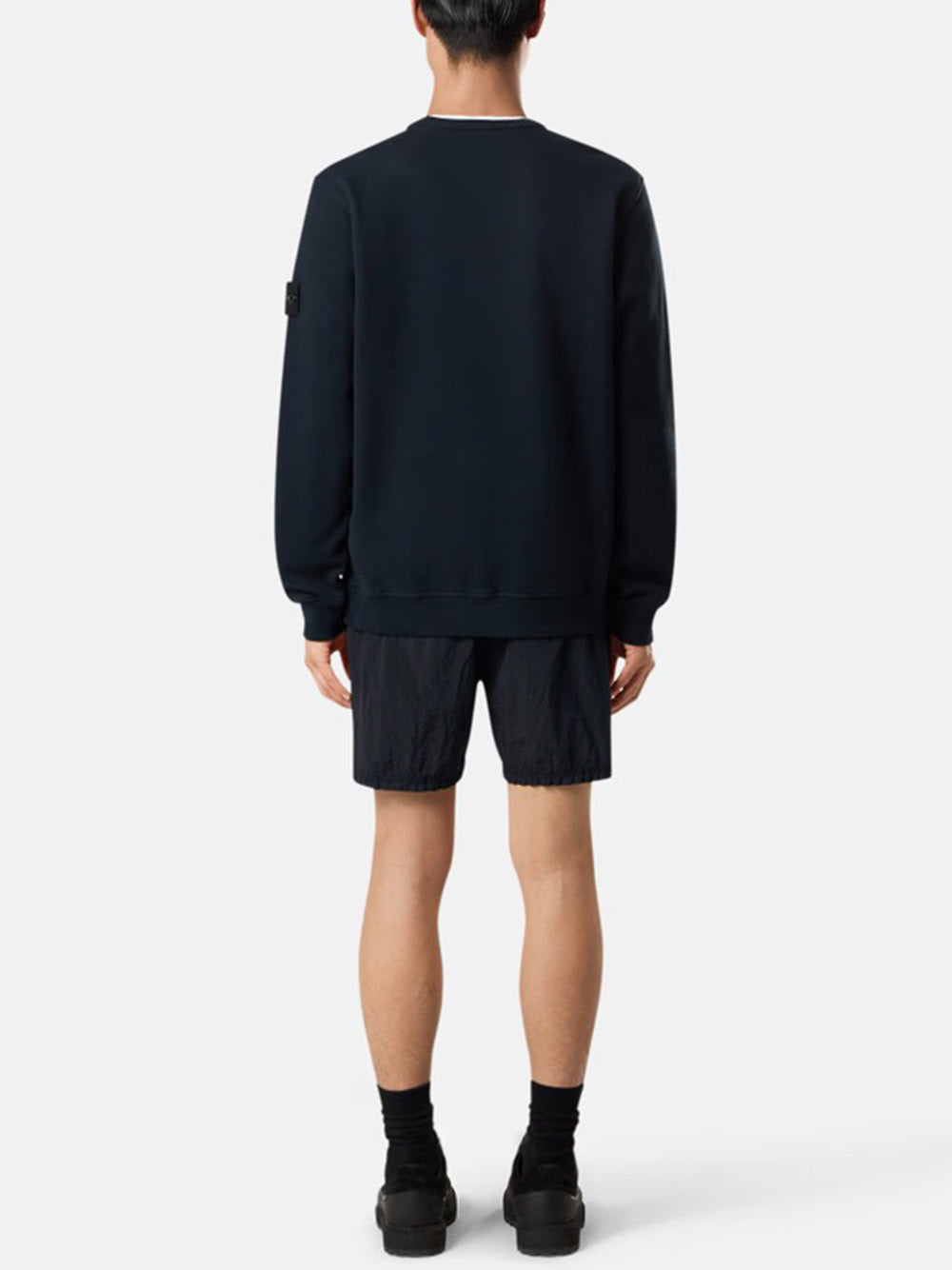 STONE ISLAND-BRUSHED ORGANIC COTTON FLEECE-