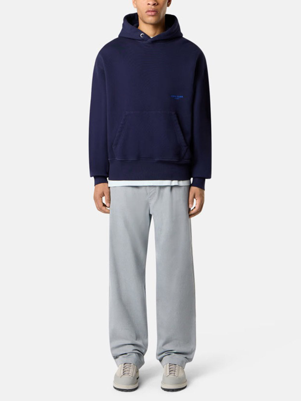 STONE ISLAND-BRUSHED ORGANIC COTTON FLEECE_STONE ISLAND MARINA-