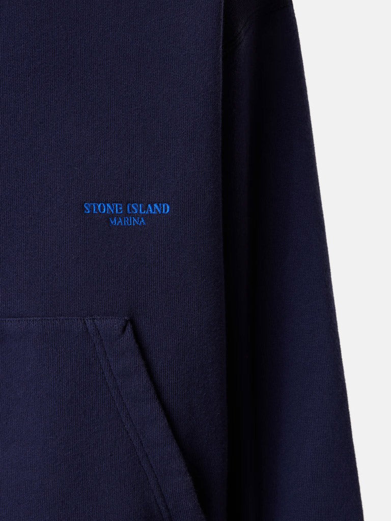 STONE ISLAND-BRUSHED ORGANIC COTTON FLEECE_STONE ISLAND MARINA-