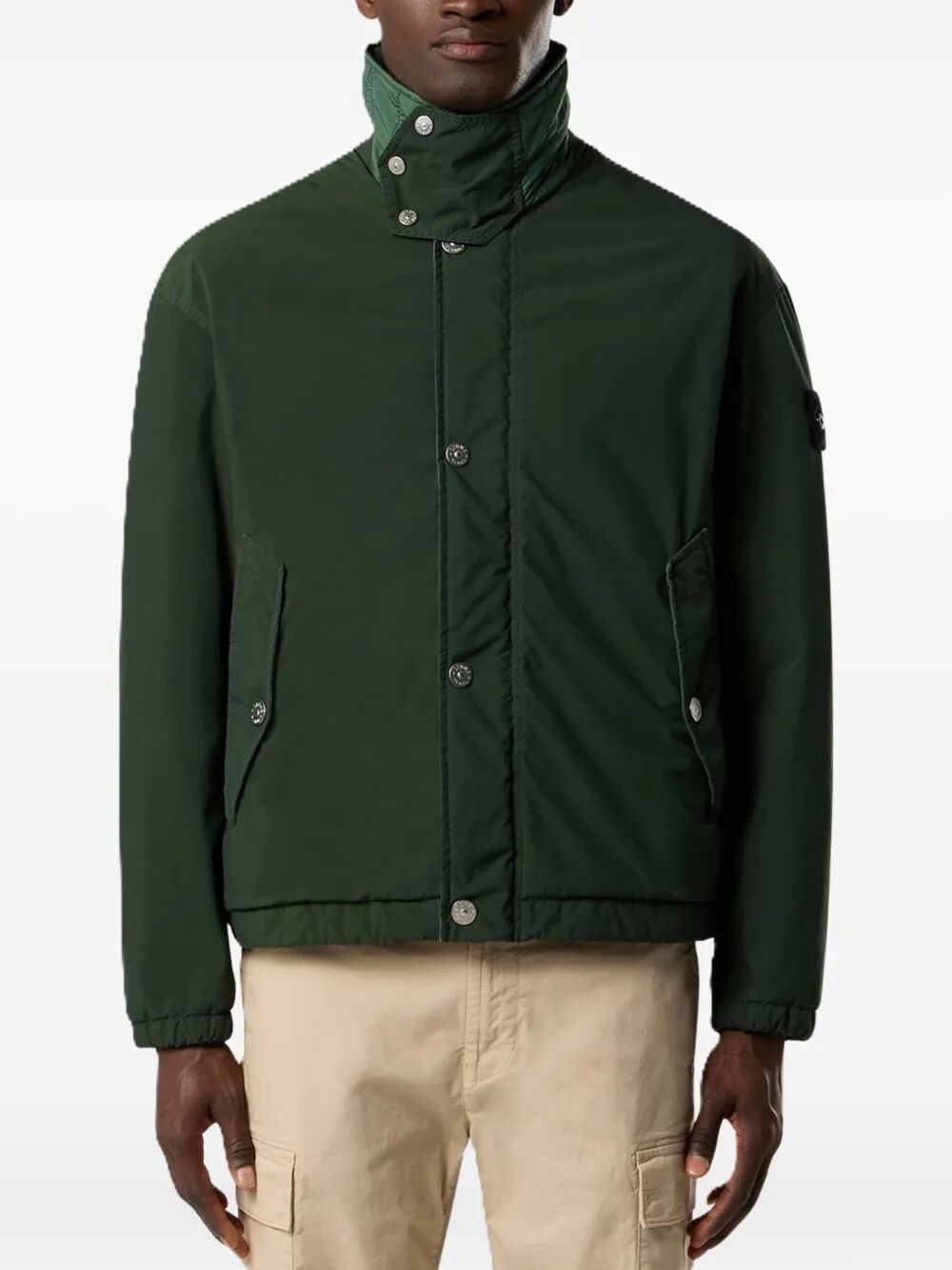 STONE ISLAND-buttoned jacket-